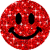 rainbow glitter smiley
